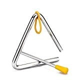 10cm Musical Iron Triangle Bell Percussion Cowboy forgé dîner appelant Bell Toy