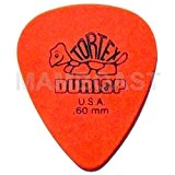 12 médiators Dunlop Tortex Standard de Guitare Médiators 0,5 0,6 0.73 0.88 1 1,14 mm 0.6mm Orange