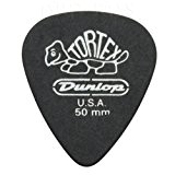 12 x Dunlop Modèle Tortex Pitch Black guitare Standard médiators/plectres - 0,50 mm-Dans un Sac de ramassage Boîte en métal