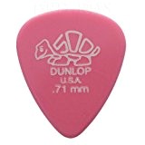 12 x médiators Dunlop pour guitare Delrin/Plectres - Rose dans une Boîte pratique Pick 0.71 mm