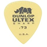 12 x Sharp Dunlop 427P2 Ultex Guitare Picks/médiators - 0.73 mm dans une boîte pratique Pick