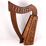 14" Harpe de Bois de Rose Avec Le Cas Irlandais