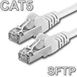1aTTack Câble réseau Cat 5e FTP de 7m, 2 fiches RJ45 (Blanc) (Import Allemagne)