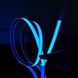 1M 3 pieds Bleu Néon Glowing stroboscopique Electroluminescent EL bande (Bleu)