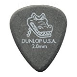 24 x Dunlop Gator Guitare Picks/médiators - 2.00 mm dans une boîte pratique Pick