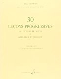 30 Lecons Progressives de Lecture de Notes et de Solfege Vol. 3a