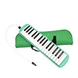32 Touches Melodica Instrument de Musique avec Sac - Vert