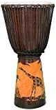 70 cm Professionnel Djembe Tambour Bongo Drum Busch Tambour de l'Afrique de style sculpté à la main en bois d'acajou Girafe ...