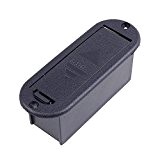 9v Boîte Noire Boîtier De Batterie Support Pour Guitare Actif Bass Pickup