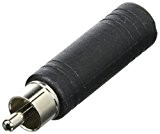 Accu Cable Jack 6,3mm mono f to RCA Cinch Adaptateur RCA / Jack 6.3mm mono