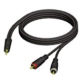 Adam Hall 3m 3.5mm Jack Stereo to 2 x RCA Male Audio Cable