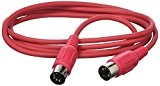 Adam Hall Cables K3MIDI0150RED Série 3 Star Câble MIDI 1,5 m Rouge