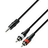 Adam Hall Cables K3YWCC0300 Série 3 Star Câble Audio Jack 3,5 mm stéréo vers 2 x RCA Mâle 3 m