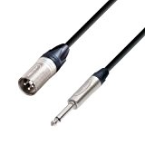 Adam Hall Cables K5MMP0300 Câble micro Neutrik XLR mâle vers jack mono 6,3mm, longueur 3 m