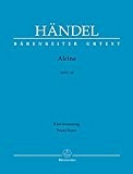 Alcina HWV 34 --- Chant(SATB)/Piano