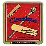 Alexander Saxophone Alto Classique 2 Pack de 5 Anches pour Saxophone