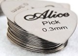 Alice - Mediators pour guitares - 6 x médiators de guitare métal