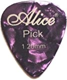 Alice - Mediators pour guitares et basses- 12 x mediators en celluloid - picks 1.2mm
