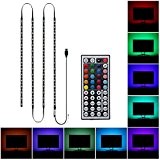Alight House bandes de lumière lED rGB uSB kit 5050 SMD 45 LED 0.5 m + Mini télécommande + 5 A USB Adaptateur de ...