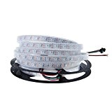 ALITOVE 16.4ft WS2812B Individually Addressable RGB LED Flexible Strip Light 5m 300 Pixels 5050 SMD with embedded IC DC5V White ...