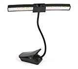 Alneo light avec clip light lED 10 lED noir 90°-pivotant 2 abat-jour de 5 lED-largeur de pince crocodile-bloc d'alimentation et ...