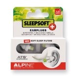Alpine SleepSoft+ Bouchons d'oreilles pour dormir Blanc