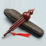 ammoon Chinoise Hulusi Résine Gourd Cucurbit Flûte Instrument de Musique Ethnique avec la Clé de Cas de C pour les ...