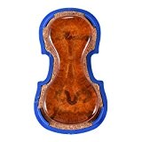ammoon Classe Haute Transparent Brown Rosin Colophony Basse Dust avec la main en plastique en forme de violon Boîte universelle ...