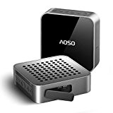 AOSO MetalBox Haut-parleur Bluetooth IPX5 Imperméable Outdoor sans fil haut-parleur Aux-In 12 heures Playtime 5W Driver avec stéréo basse stéréo ...