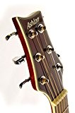 Ashton SL29CEQWRS Guitare électro-acoustique à corps fin avec accordeur intégré (Rouge)