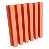 ATP 24stf0602001 60 x 60 x 8 cm "stripefuser Orange diffuseur Panneau acoustique - Orange (Lot de 4)