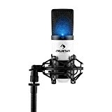 Auna Mic-RD à condensateur USB pour utilisation studio podcast applications de audiostraming 900 (réniforme, Capsule, idéal pour les photos Langue et ...