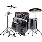 Batterie Pearl Export Rock 22'' Smocky chrome avec cymbales