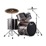 Batterie Pearl Export Standard 22'' Smocky chrome avec cymbales