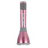 BEISTA Sans fil Portable Karaoke Bluetooth Microphone Compatible avec Android, smartphone, iPhone,Pc et Tablette(rose)