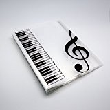 Bestsounds Partition de musique dossier de documents papier Taille A4 40 poches de rangement en plastique fichier claire