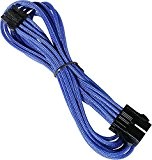 BitFenix Câble de rallonge EPS12V 8 broches Bleu/noir 45 cm