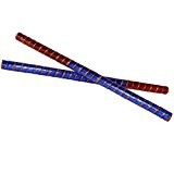 Bleu foncé et rouge couleur Dandia Bois Sticks avec Shimmer dentelle