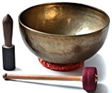 BUDDHAFIGUREN Bol chantant de méditation fabriqué à la main 4090-g ø 35 cm- hauteur : 15 cm avec accessoires