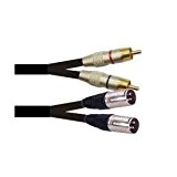Cable 2 XLR males-2 RCA males 3m.