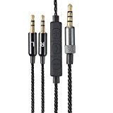 Câble Audio, M.Way Câble Stéréo Prise Jack 3,5 mm Multifonction Remplacement avec Contrôle de Volume&Microphone pour Sol Republic Master Tracks ...
