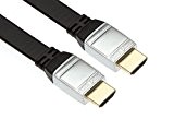 CÂBLE HDMI HAUTE VITESSE AVEC ETHERNET Á PLAT VERS FICHE HDMI / STANDARD / 3m