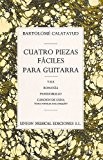 Calatayud Cuatro Piezas Faciles Para Guitarra. Partitions pour Guitare