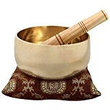 chantant bol cadeaux religieux point art métal Inde pour méditation 12 Cm
