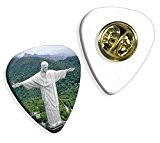 Christ The Redeemer Rio Brazil Logo Guitare Mediator Pick Insigne Badge (GD)
