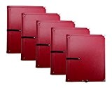 Classic Cantabile B16BD porte partitions deluxe rouge lot de 5