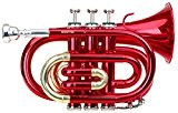 Classic Cantabile Brass TT-400 B-trompette de poche rouge