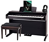Classic Cantabile DP-210 RH piano électrique bois de rose set dont tabouret, casque