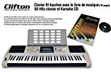 Clavier électronique LP6210C, USB, MIDI, 61 touches, dynamique de frappe, pitch bend, alimentation