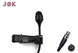 Clip à Cravate ® Microphone omnidirectionnel JK MIC-J 044 pour Shure sans fil Transmetteur TA4F Connecteur Mini XLR